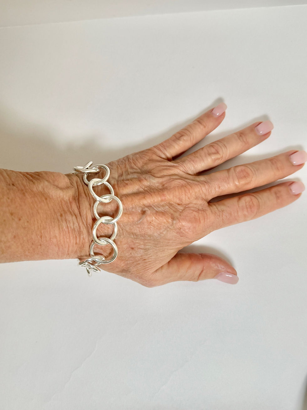 Thumbnail: Silver Chain Bracelet, Toggle Closure Bracelet, Adjustable Lighweight Bracelet