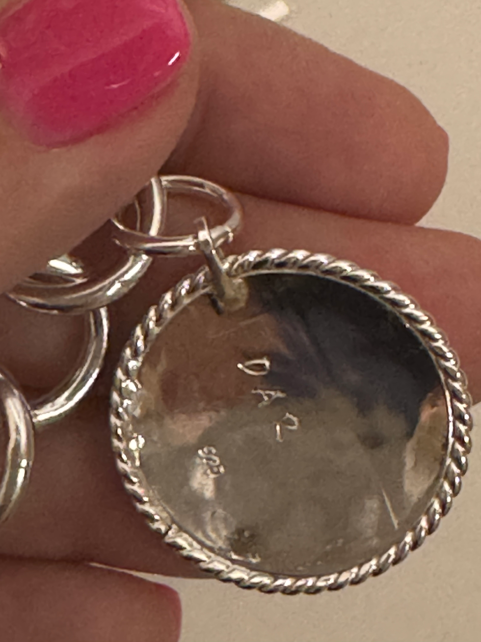 Thumbnail: Sterling Silver Queen Bee Bracelet, Adjustable Toggle Chain with Bee Coin Charm