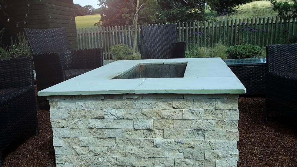 Thumbnail: Classic Travertine 5 x 10cm Split Face Cladding Sample