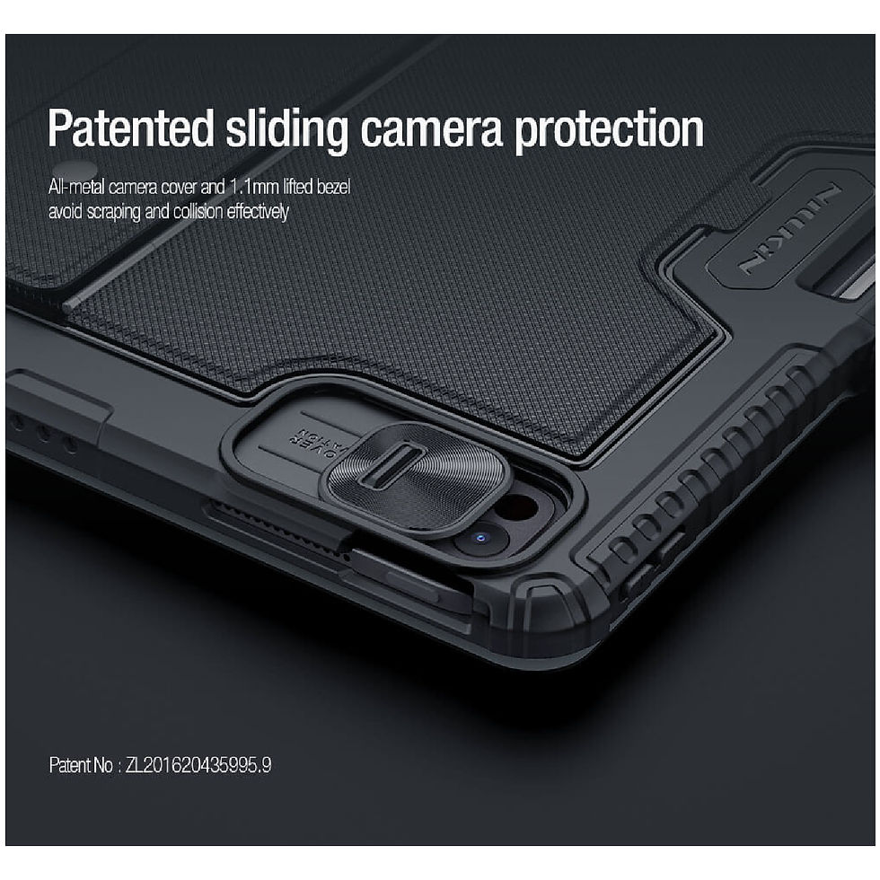 Miniatura: Nillkin Bumper Protector con Teclado iPad Air 13 (2024), Pro 12.9 (2020 al 2022)