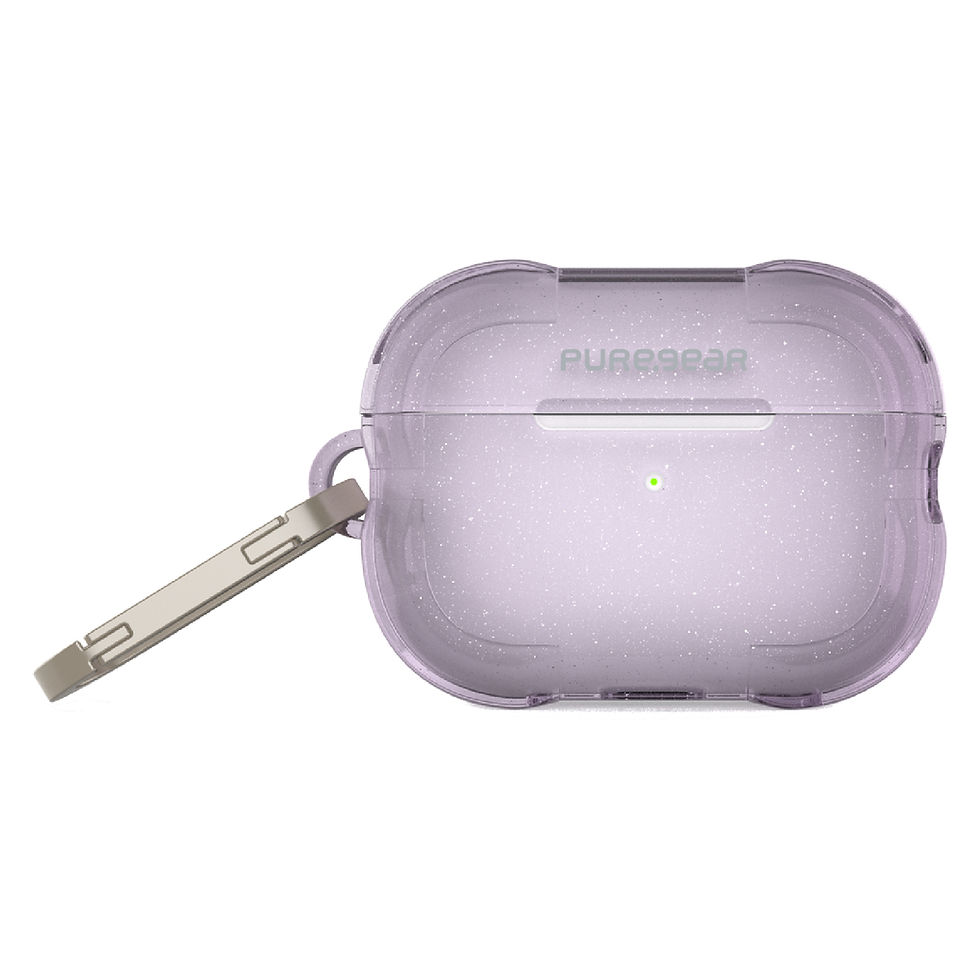 Miniatura: Puregear Rugged Airpods Pro (2 Gen / 1 Gen) Protector Lila Escarchado
