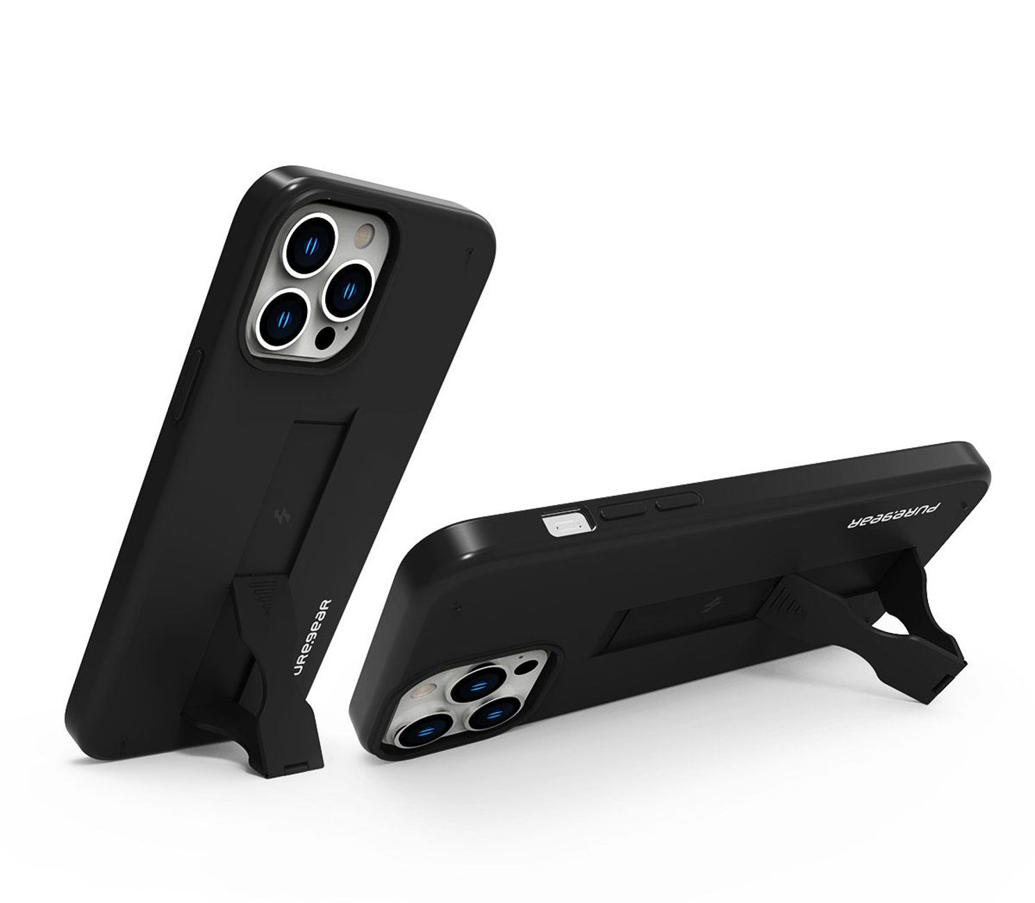 Puregear SlimStik con Soporte iPhone 14  Pro Protector Negro