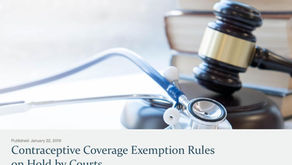 Contraceptive Coverage Exemption Rules on Hold by Courts