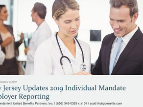 New Jersey Updates 2019 Individual Mandate Employer Reporting