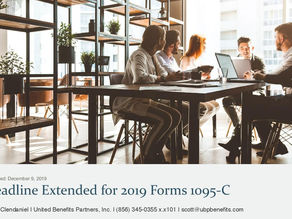 Deadline Extended for 2019 Forms 1095-C