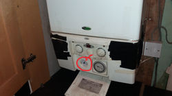 Pressure on the boiler