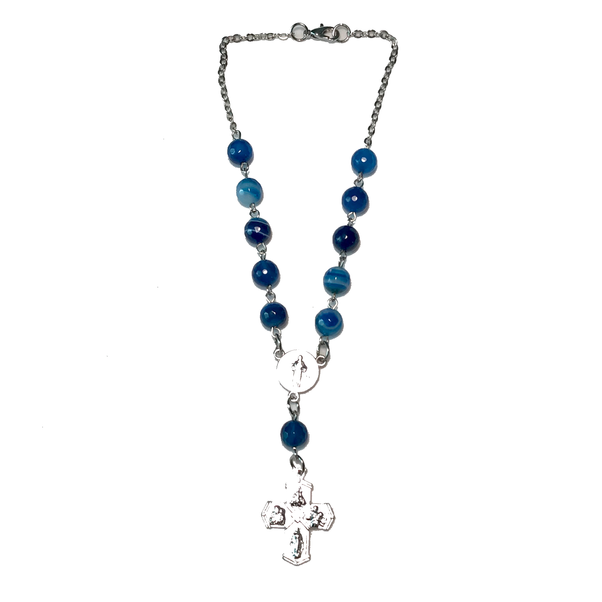 C03 - Stone cut blue agate