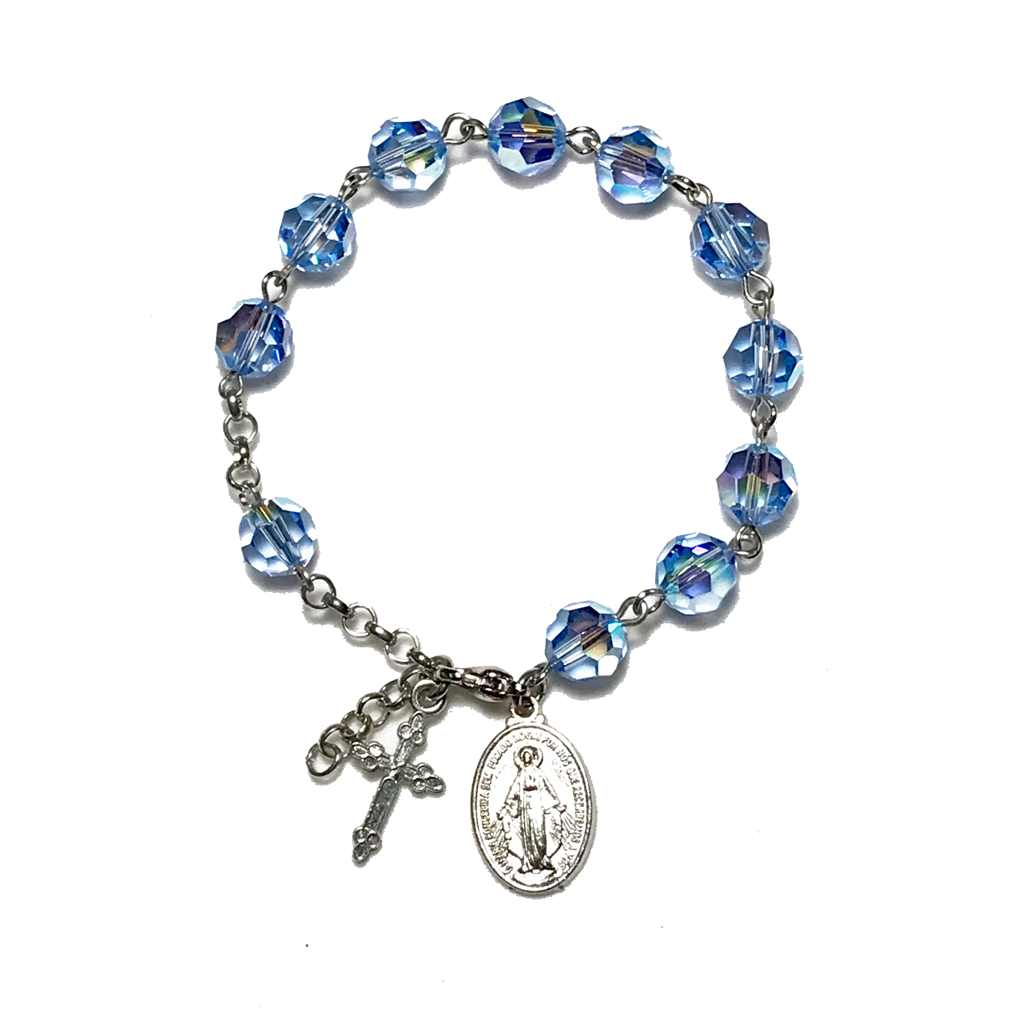 100% authentic blue swarovski crystals (1 stock left)