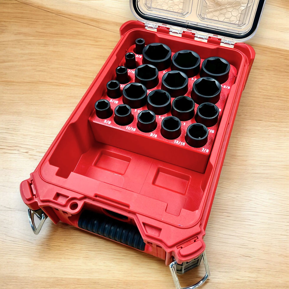 Thumbnail: Packout Insert for Milwaukee 1/2" Shockwave 19-Piece Impact Socket Set