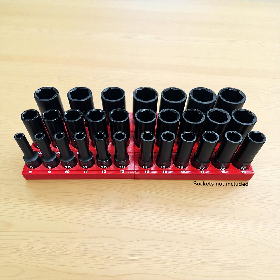 Thumbnail: Milwaukee Shockwave 1/2" Drive Metric Socket Organizer (Model # 49-66-7015) Vert