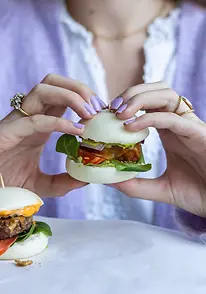 Mini bao burger HUBAO