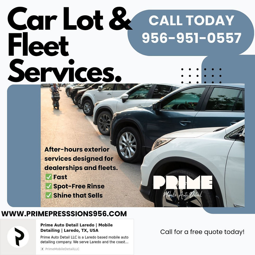 Prime Mobile Detail in 2026: Raising the Standard for Mobile Auto Care in South Texas