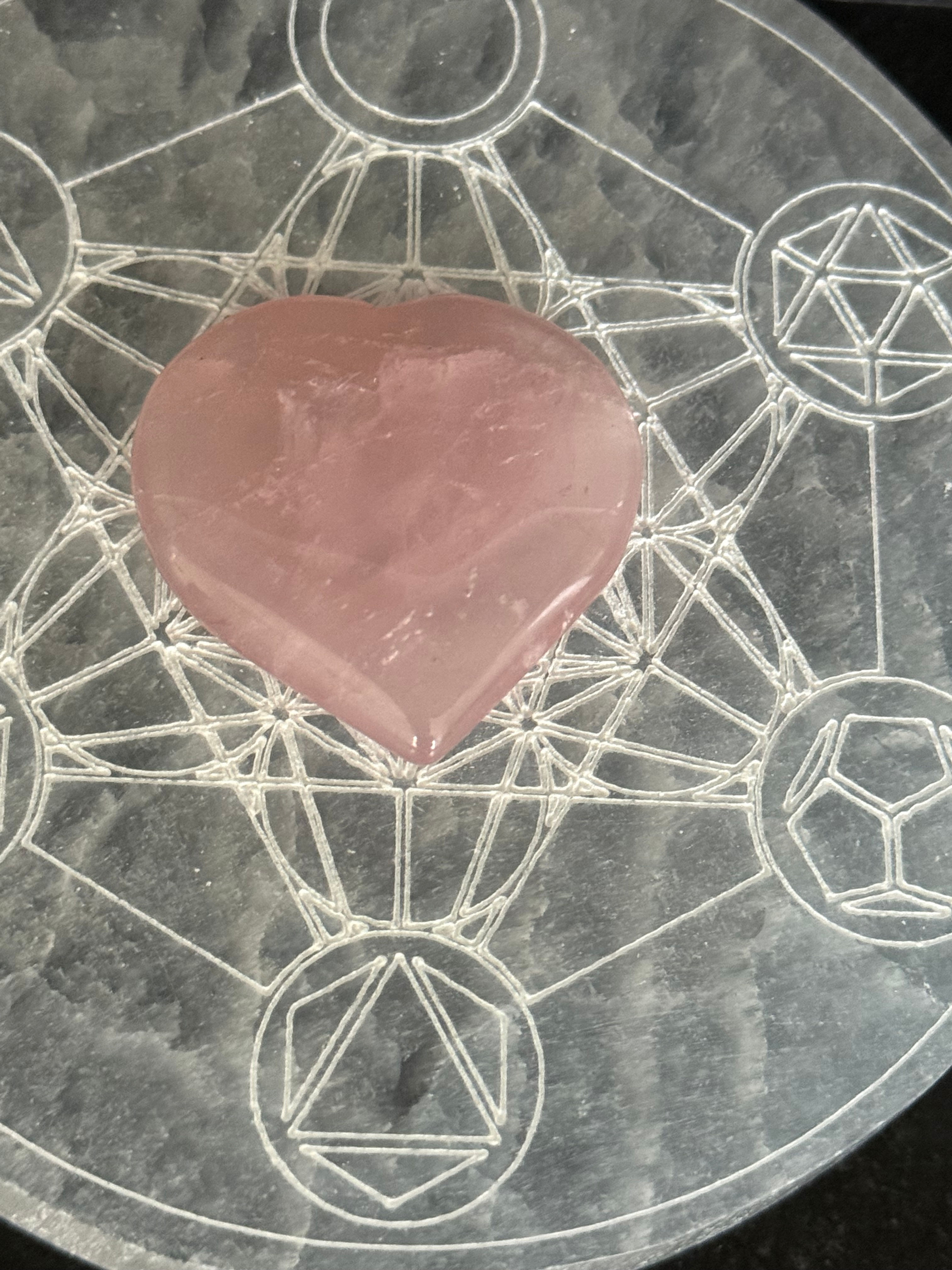 Coeur Quartz Rose - Pierre naturelle - Douceur & Apaisement