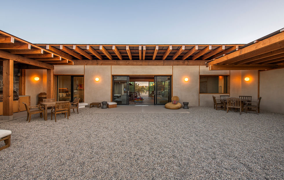 Modern desert vacation rental managed by Cocoon in the Joshua Tree area