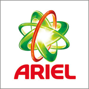 Referenz-Logo von Ariel – Schweizer Sprecherin Virginia Reis