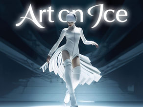 Sprecherin Virginia Reis bei Art on Ice 2024 im Hallenstadion Zürich
