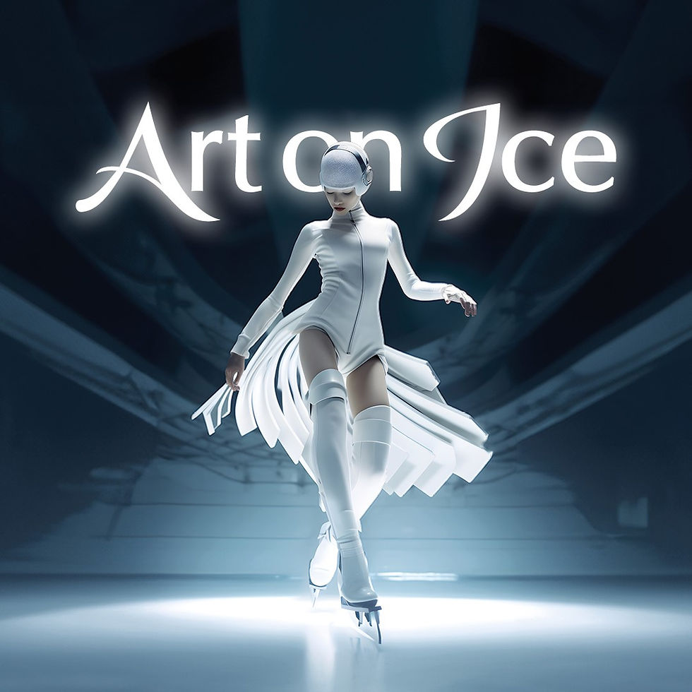 Sprecherin Virginia Reis bei Art on Ice 2024 im Hallenstadion Zürich