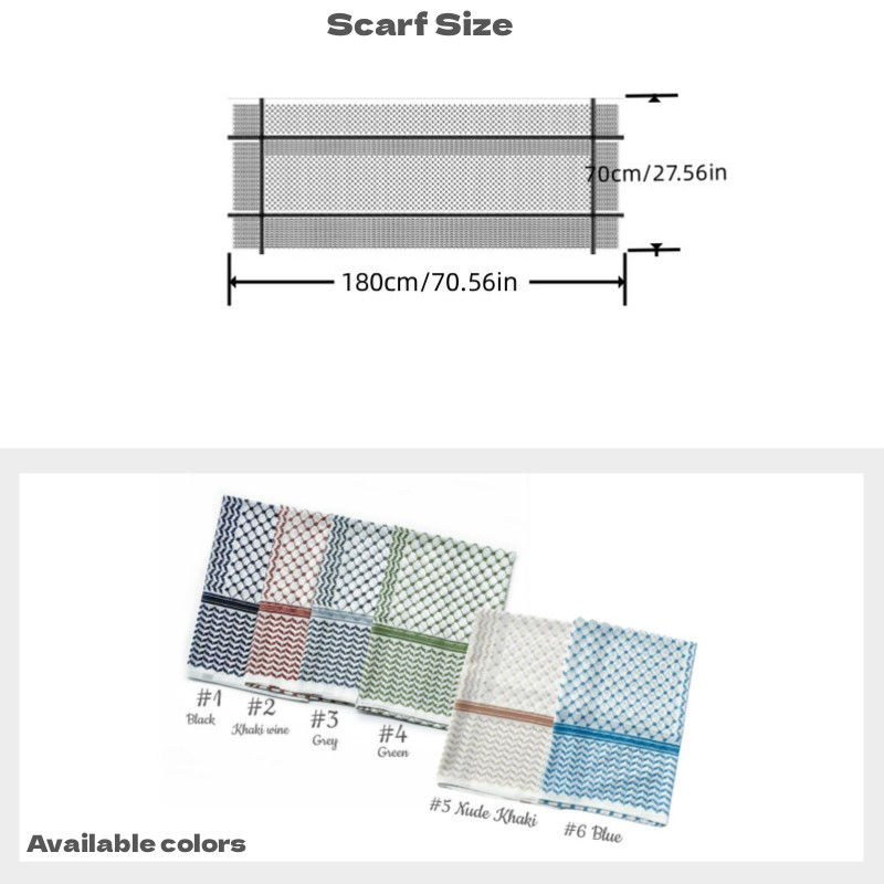Thumbnail: Keffiyeh Hijab Chiffon Shawl