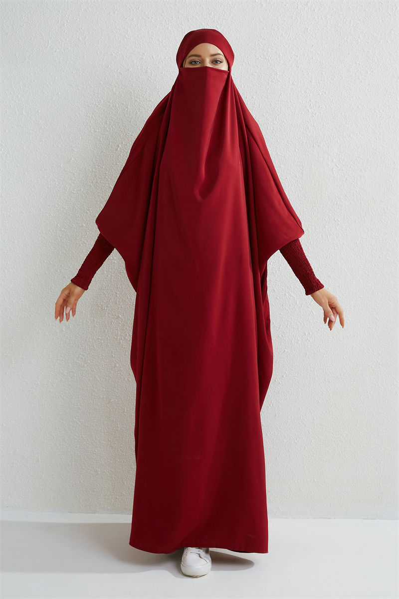 Thumbnail: Islamic Hooded Abaya Dress