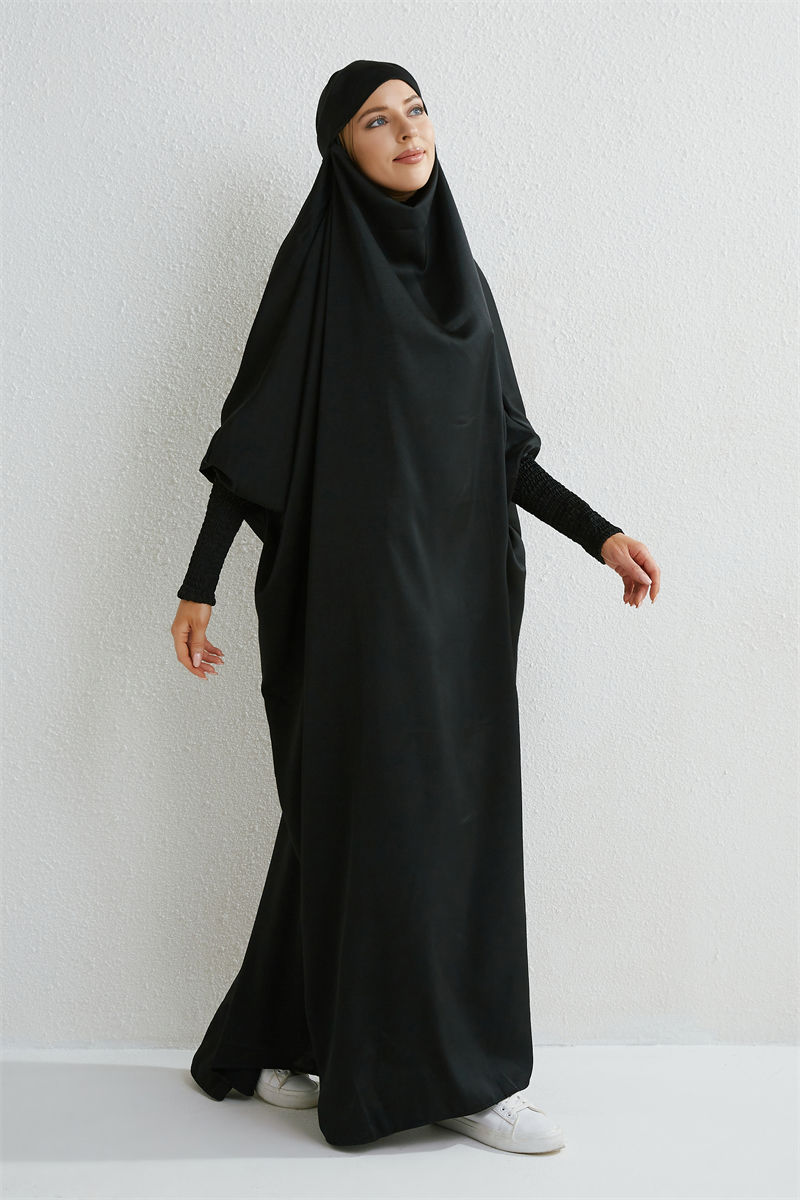 Thumbnail: Islamic Hooded Abaya Dress
