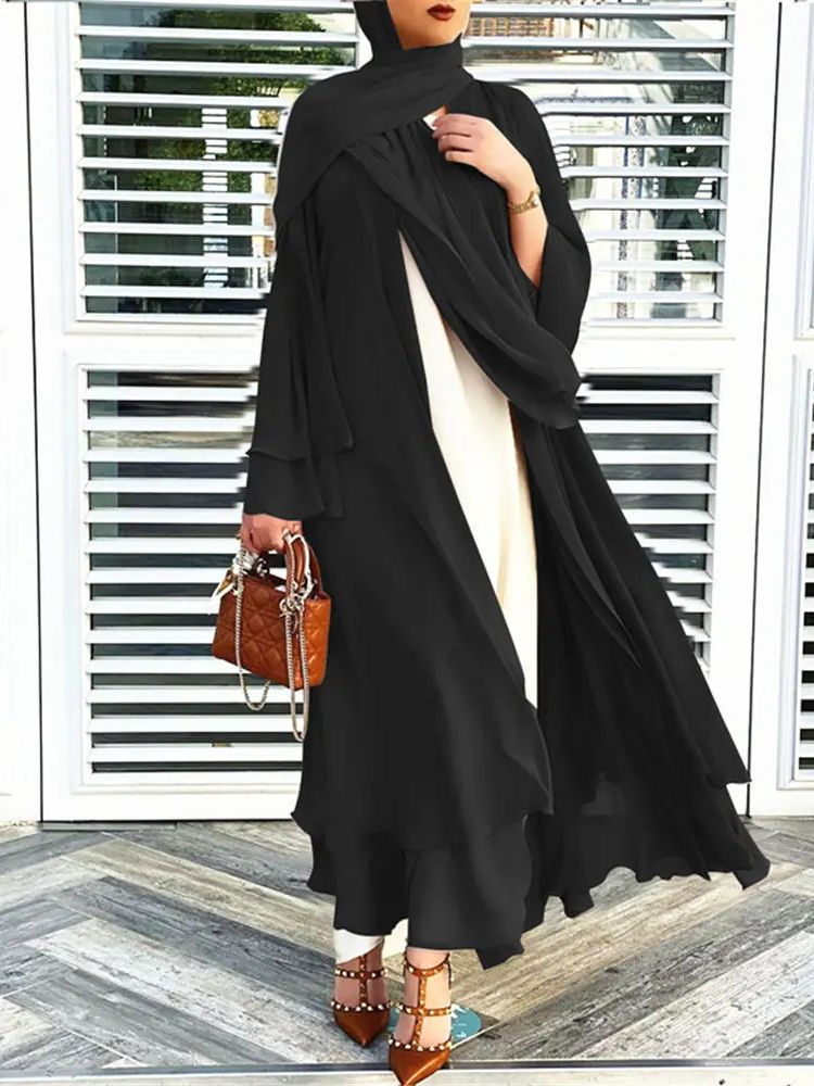 Thumbnail: Chiffon Abaya Kimono
