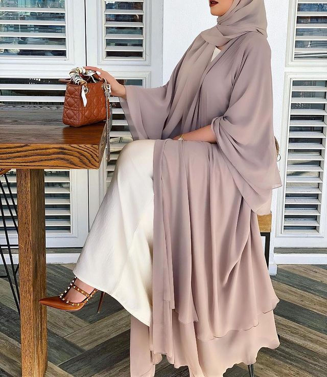 Thumbnail: Chiffon Abaya Kimono