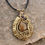 Miniatura: Bronze tigers eye pendant with amethyst accents