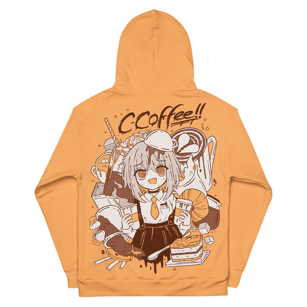 Coffee Caffeine Anime Hoodie PastelMelon Original Pastel Melon Coffee Caffeine Anime Hoodie PastelMelon Original Pastel Melon