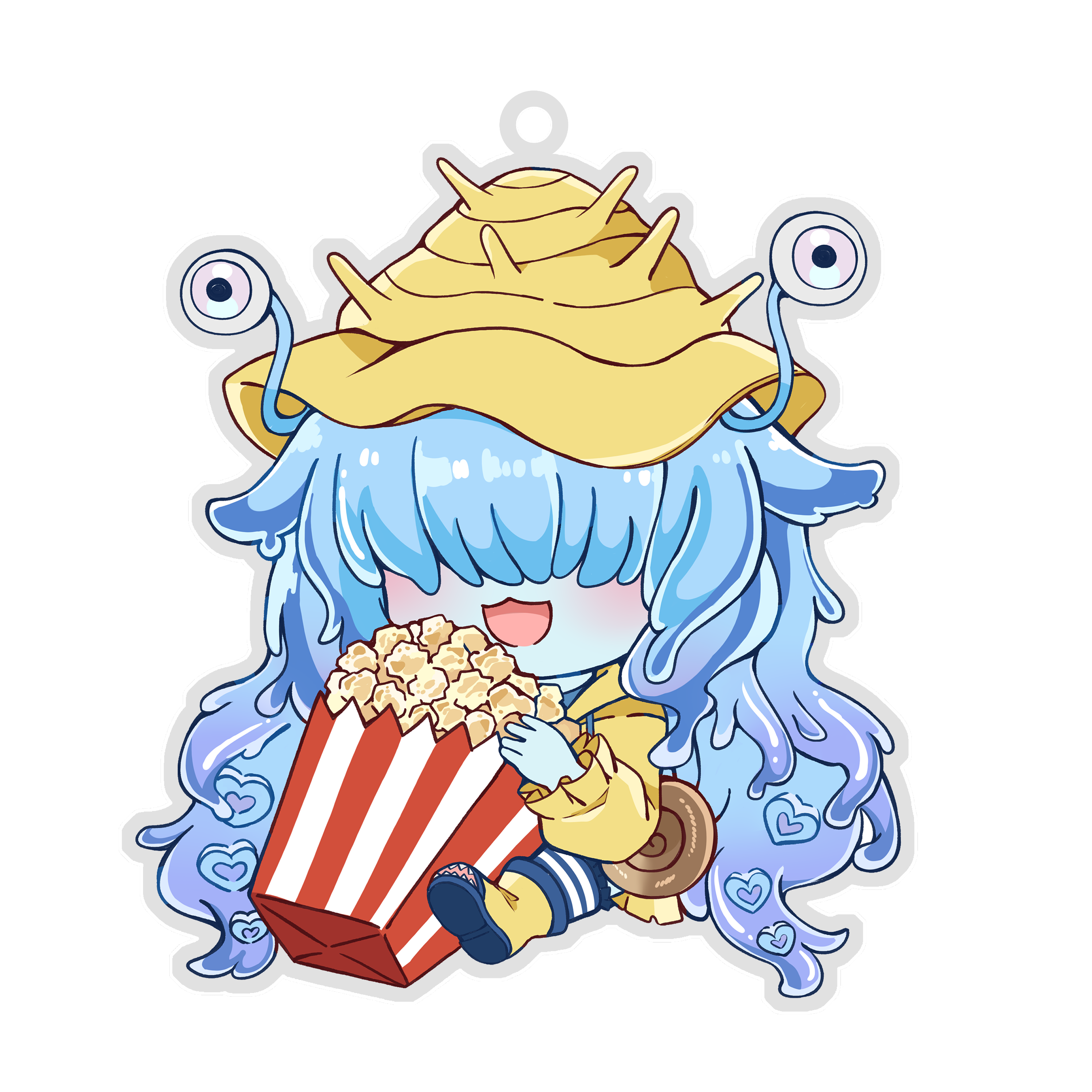 Squirmimi Official Vsnack Keychain PastelMelon Collaboration