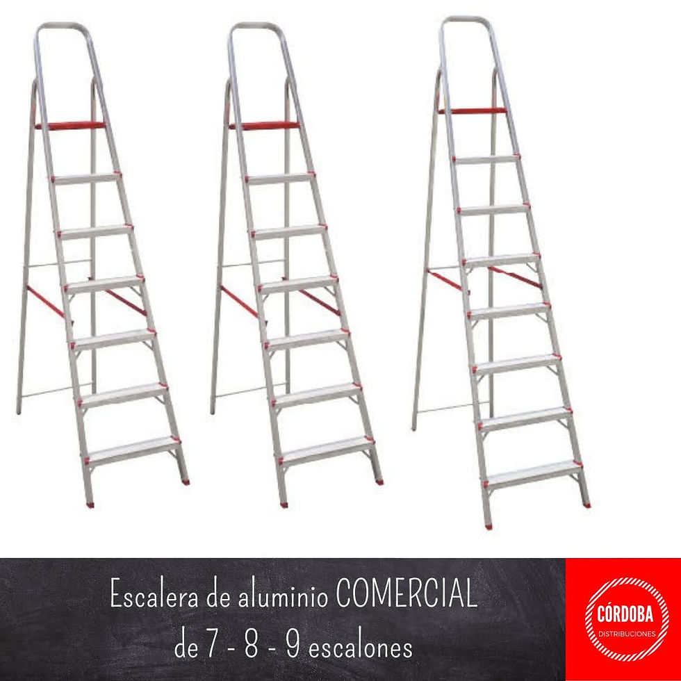 Escalera de aluminio comercial