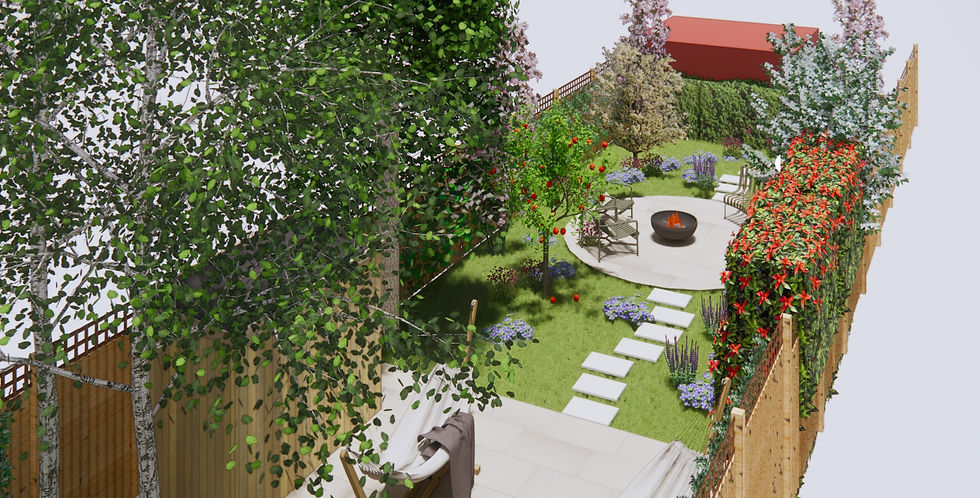 Garden design by MRLandscapes.