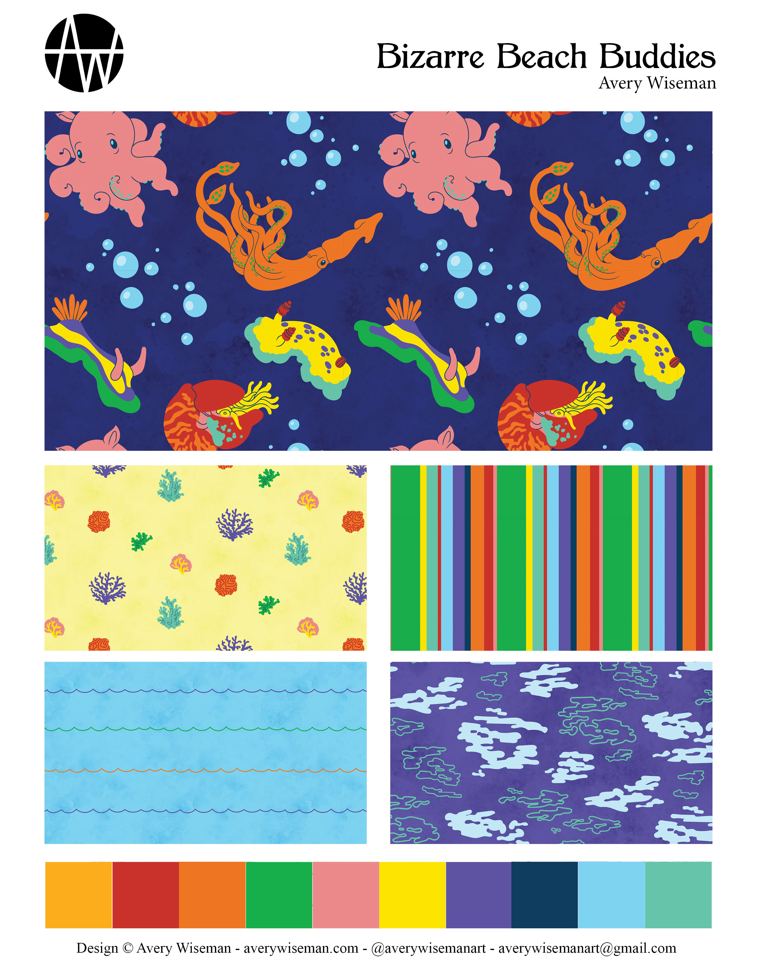 Bizarre Beach Buddies Pattern