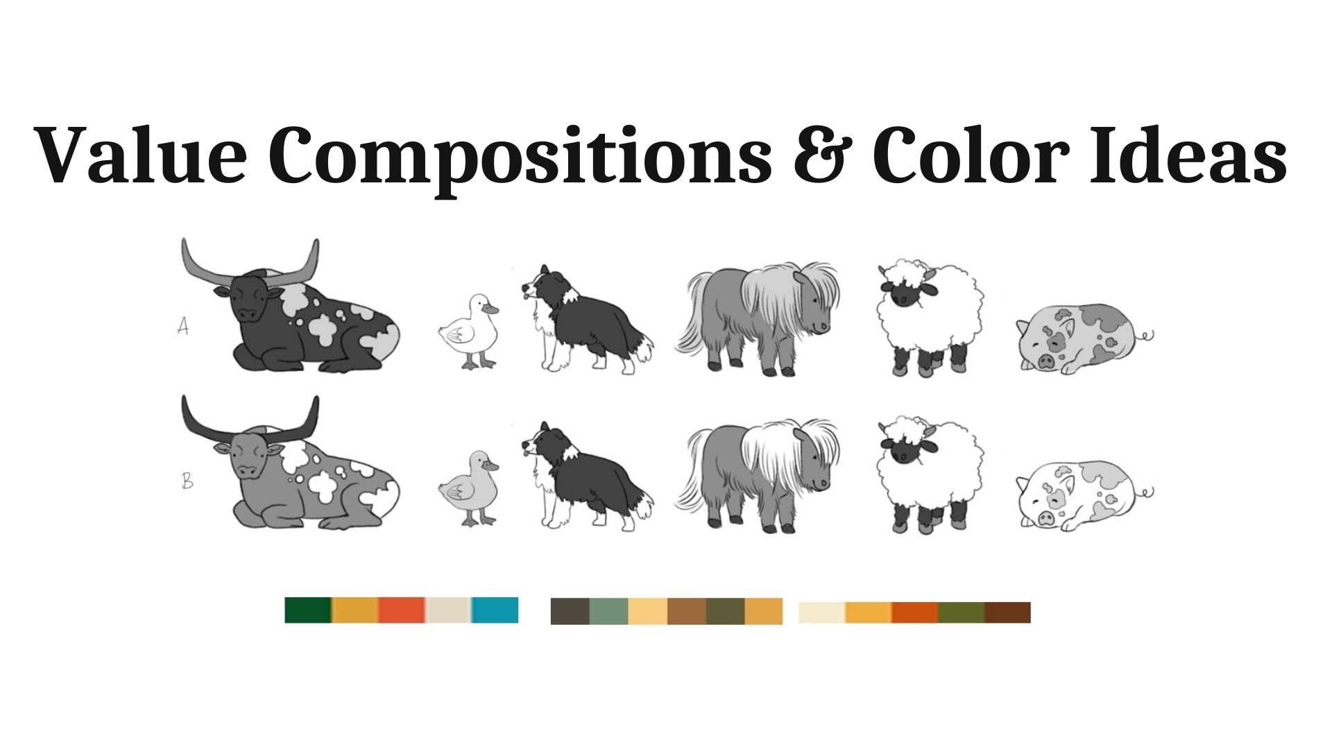 Farm Animals Graphics Lineup