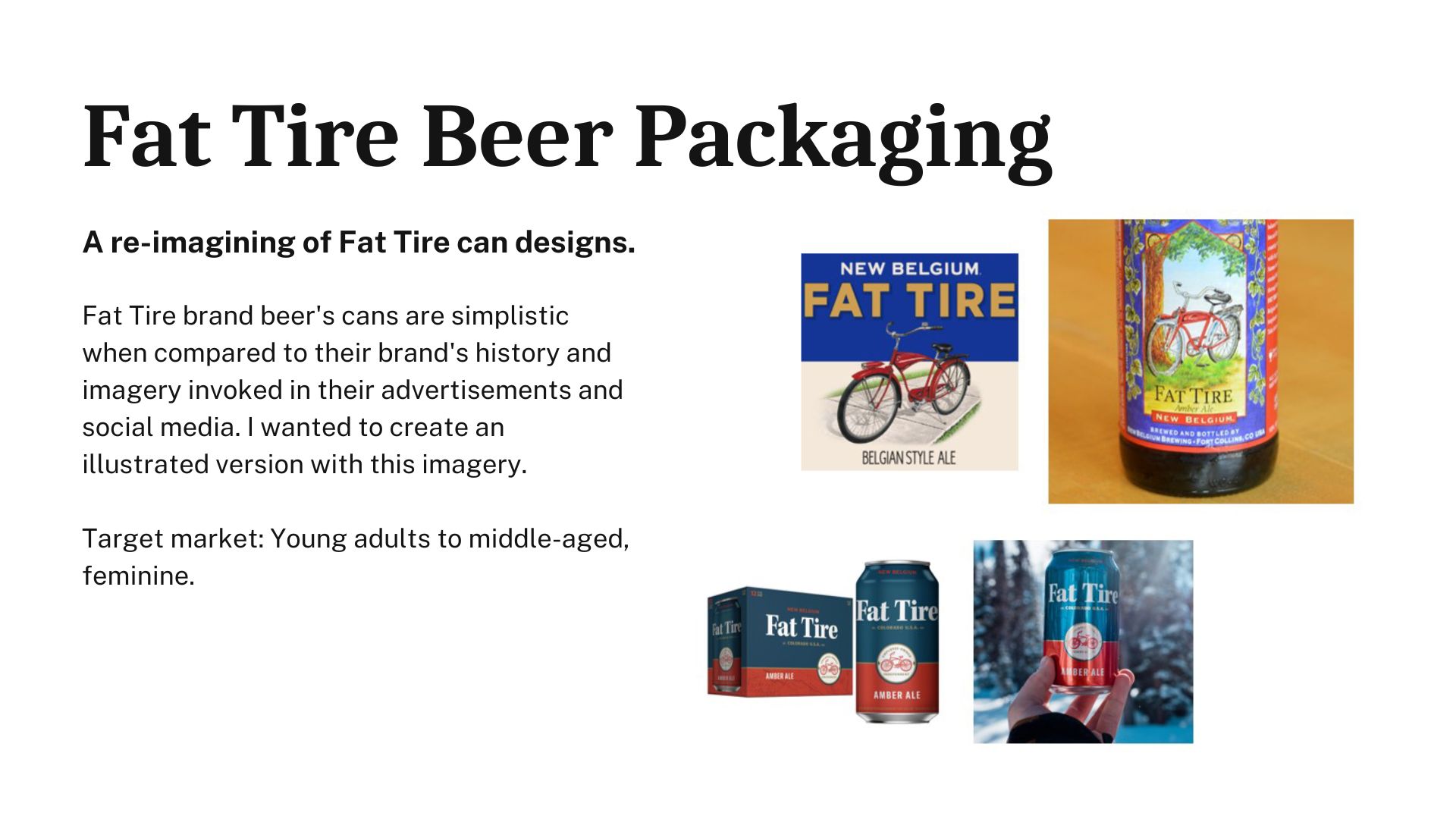 Fat Tire Beer Can Illustration