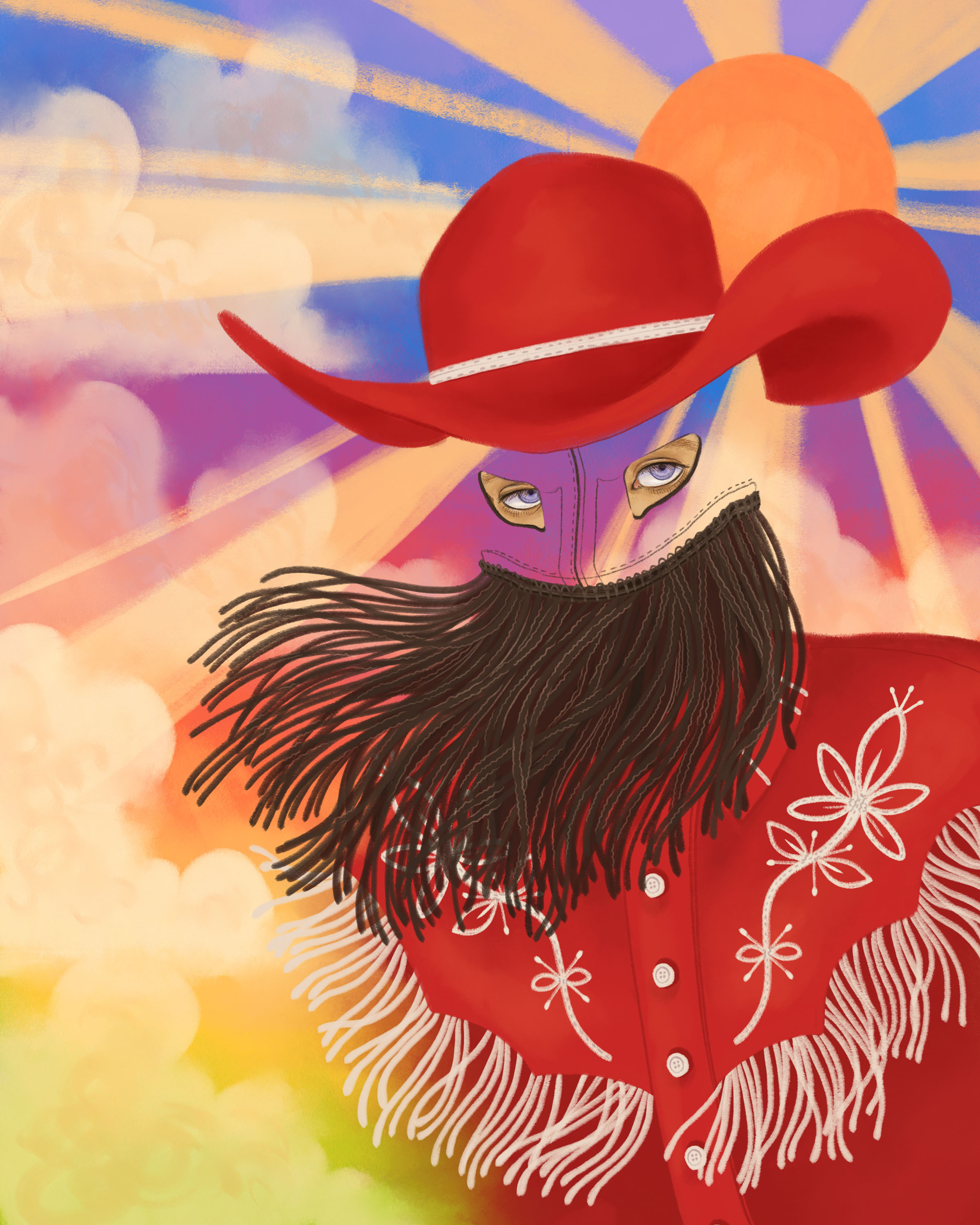 Orville Peck Editorial Illustration