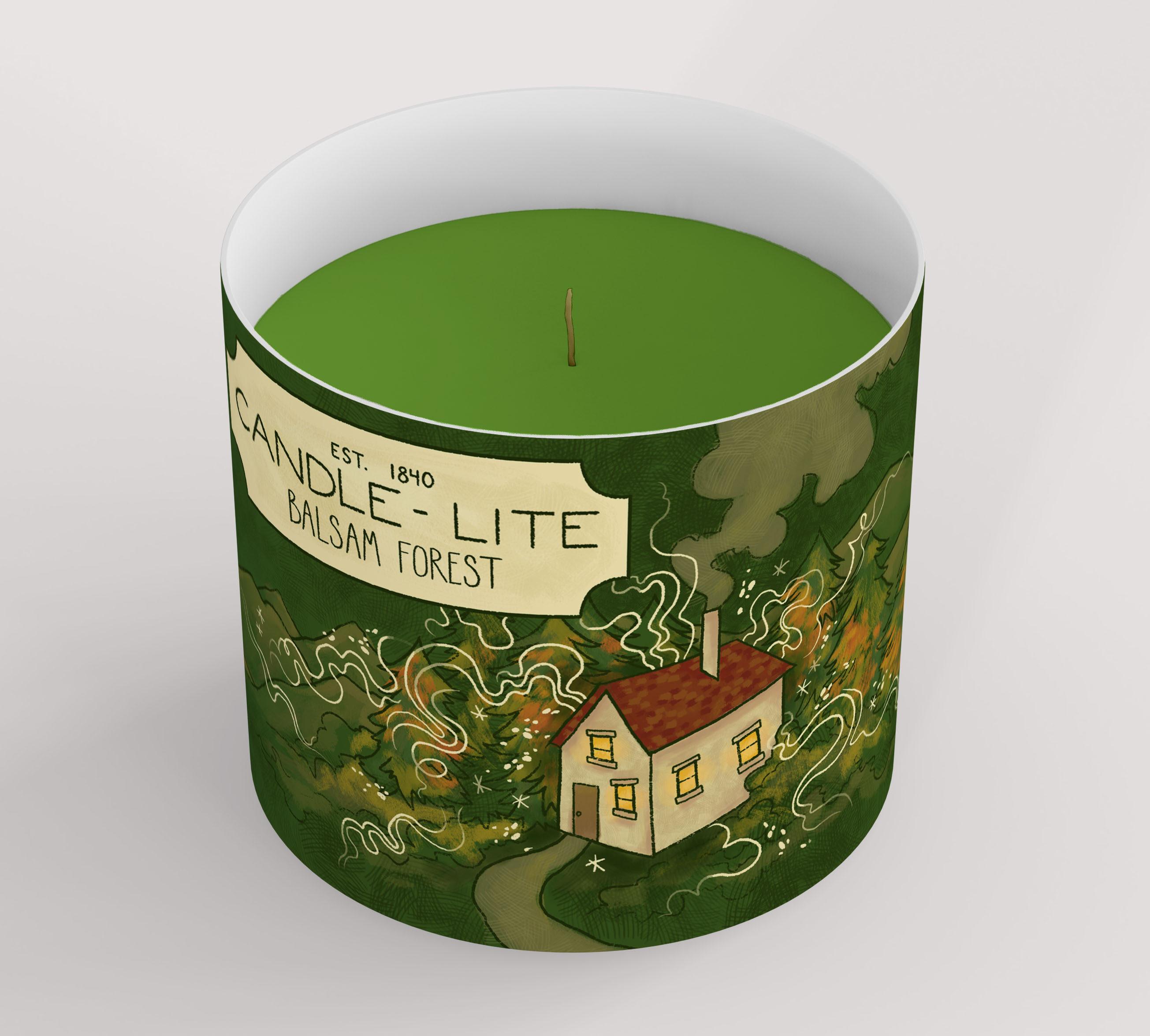 Candle-Lite Packaging Illustration