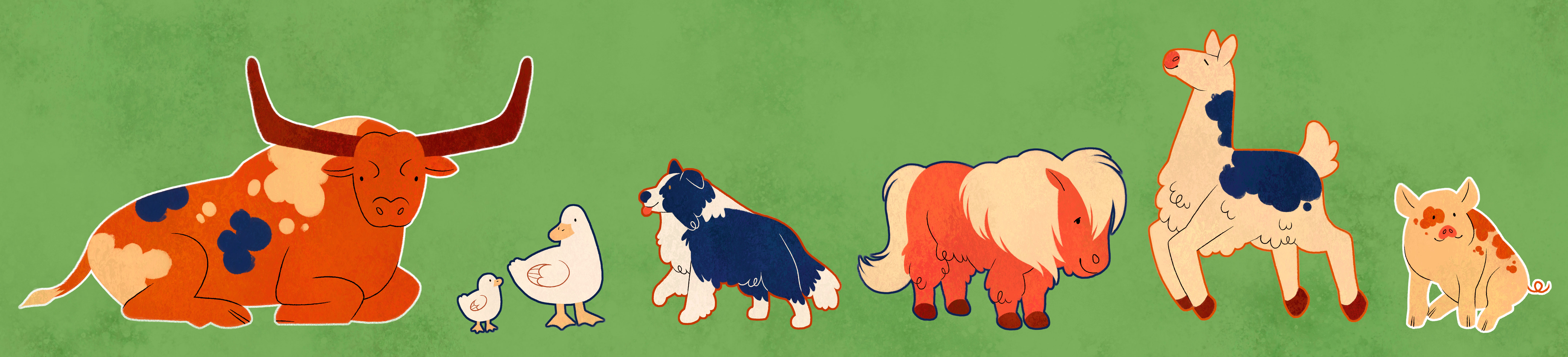 Farm Animals Graphics Lineup