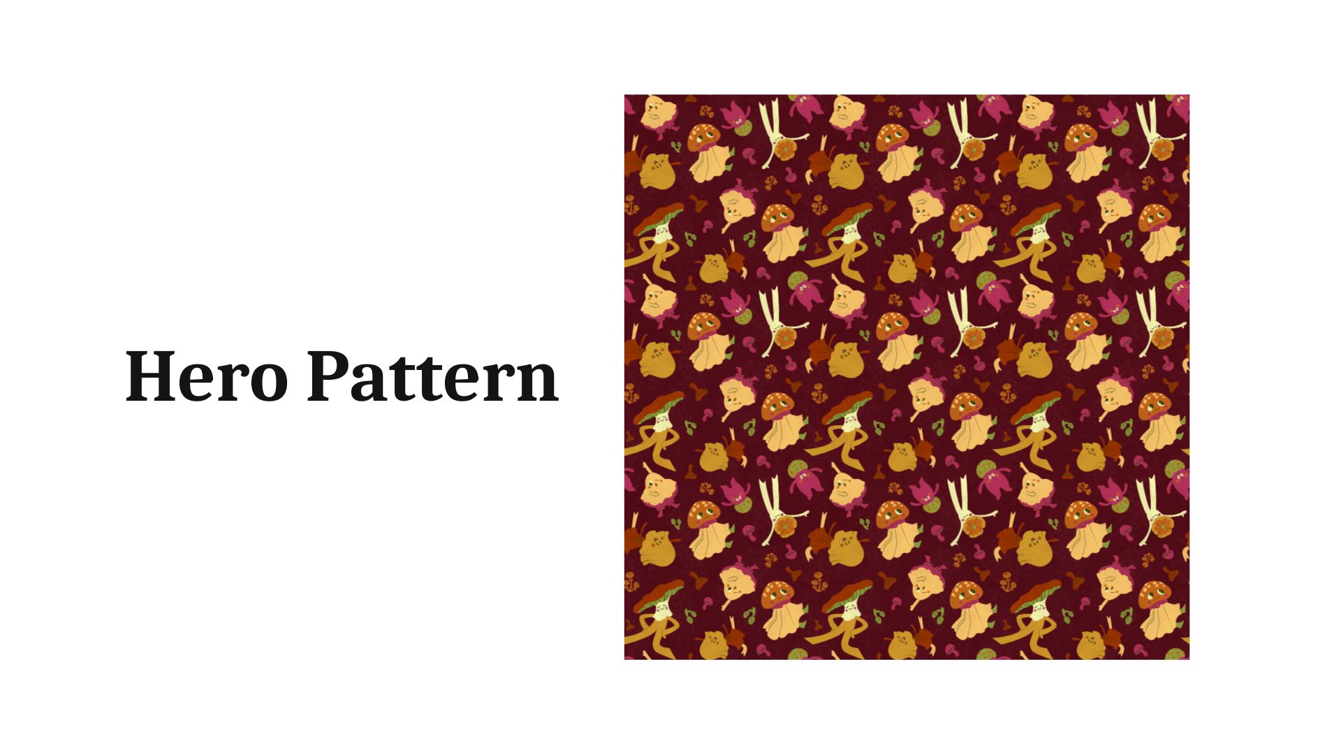 Fungal Friends Pattern