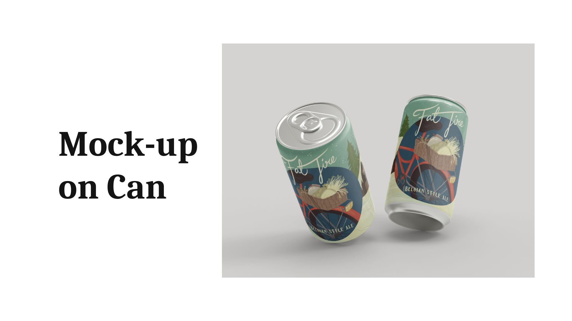 Fat Tire Beer Can Illustration