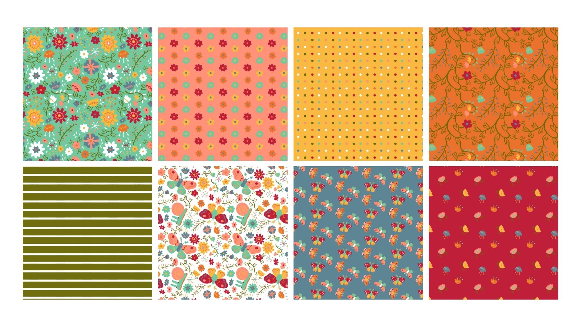 Spring Wildflowers Pattern