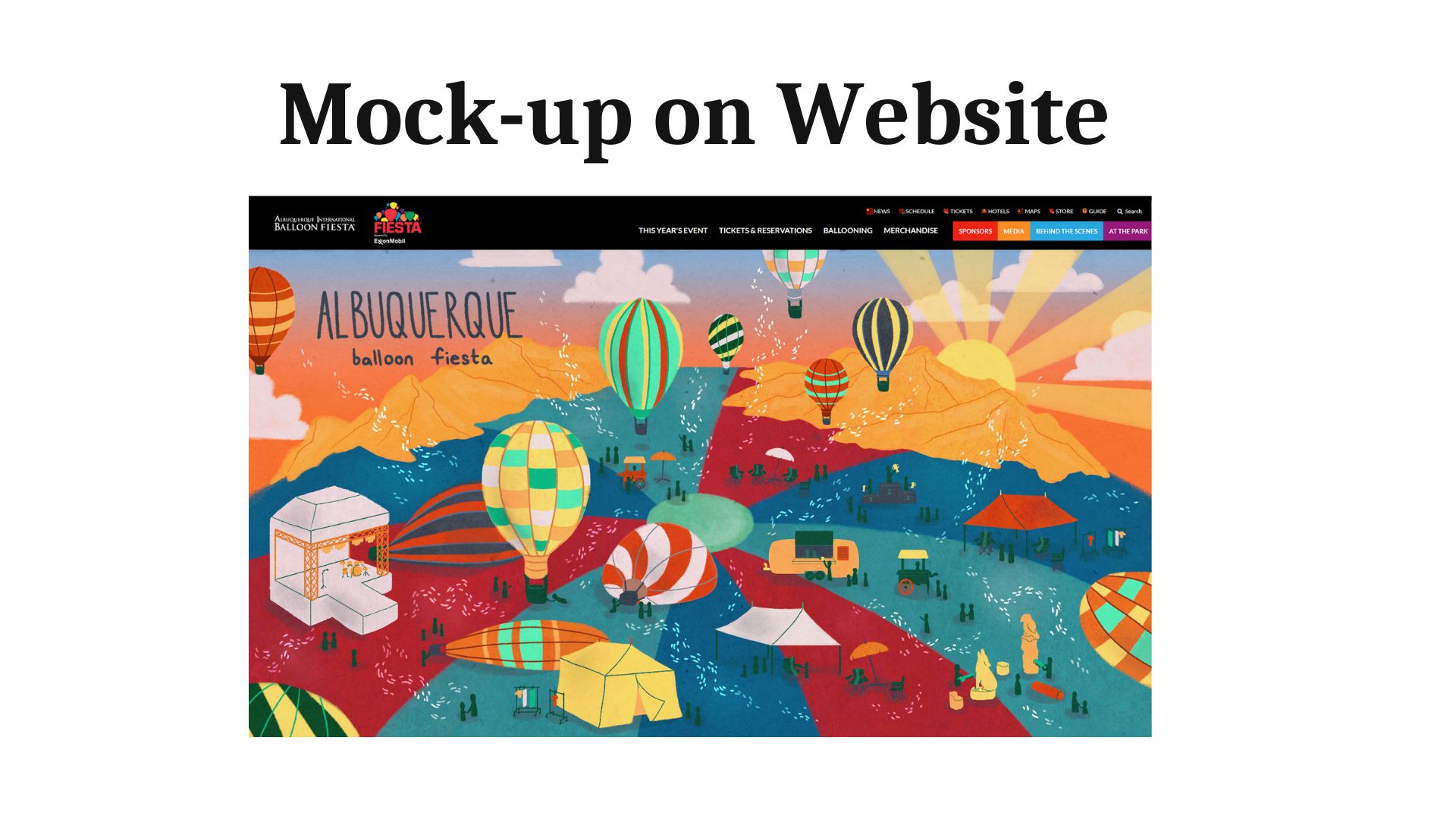 Albuquerque Balloon Fiesta Illustration