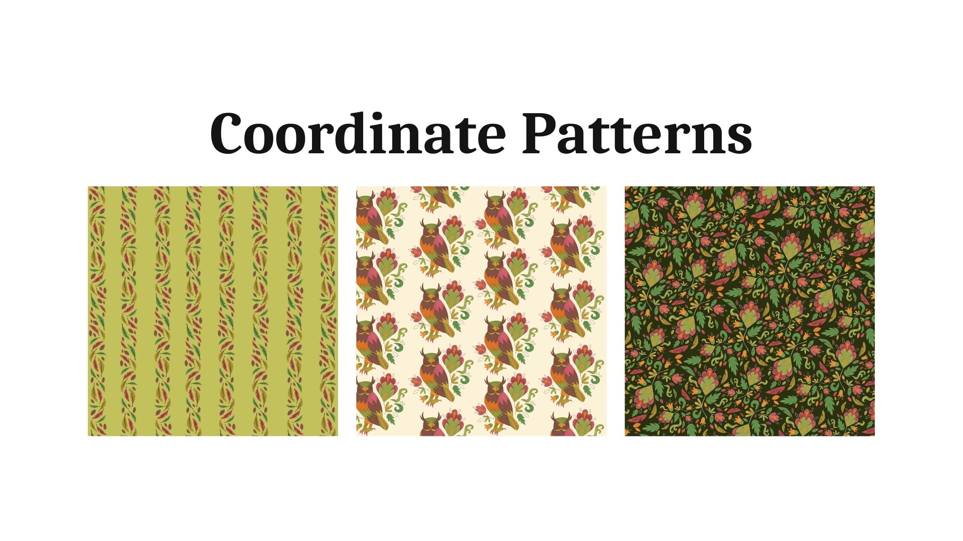 Wycinanki Owls Pattern