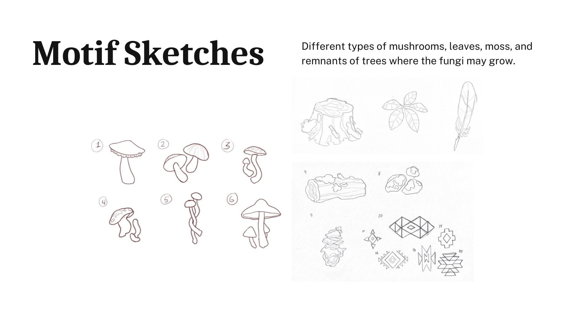Mythic Mushrooms Pattern