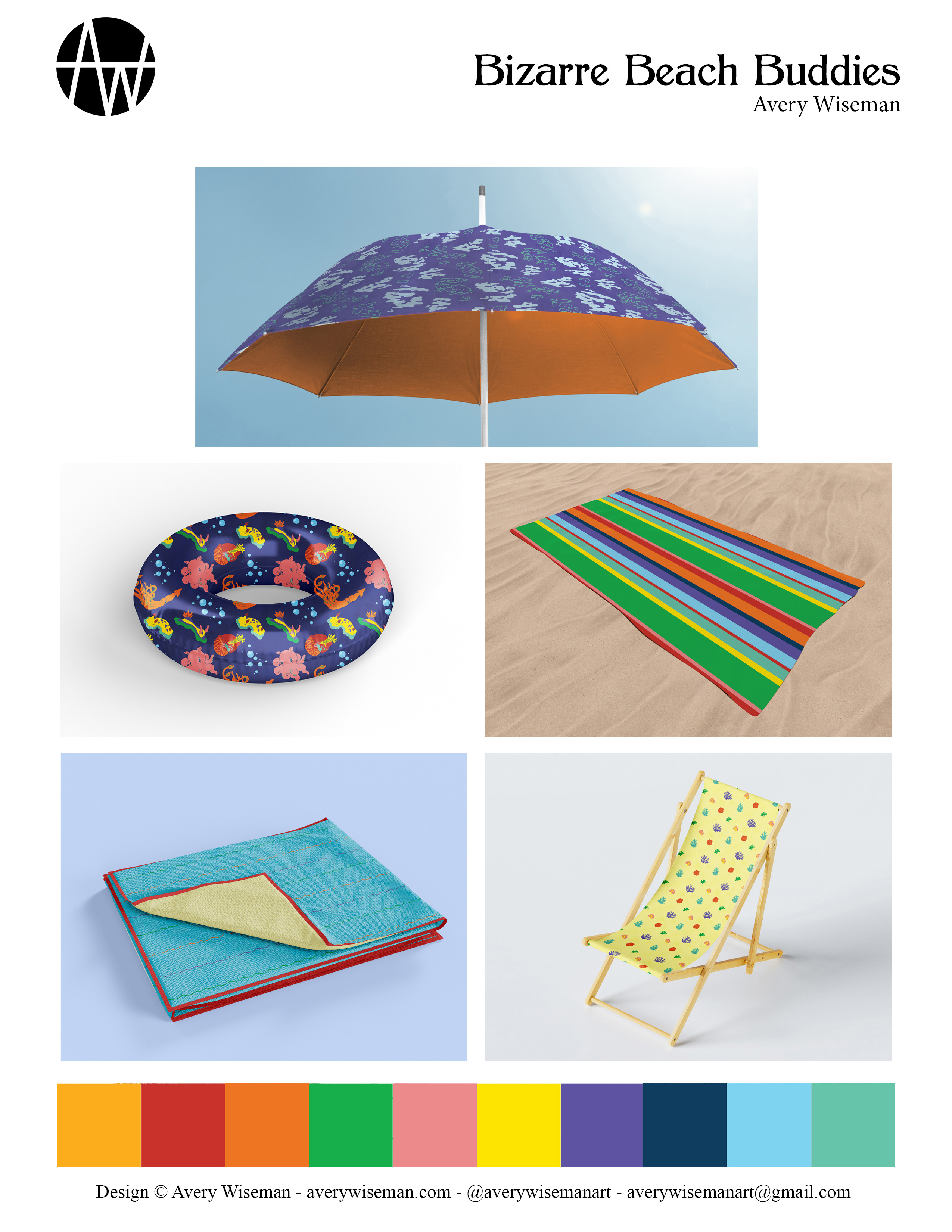 Bizarre Beach Buddies Pattern