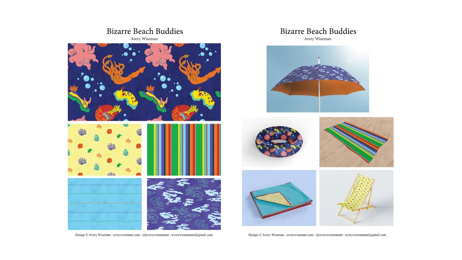 Bizarre Beach Buddies Pattern