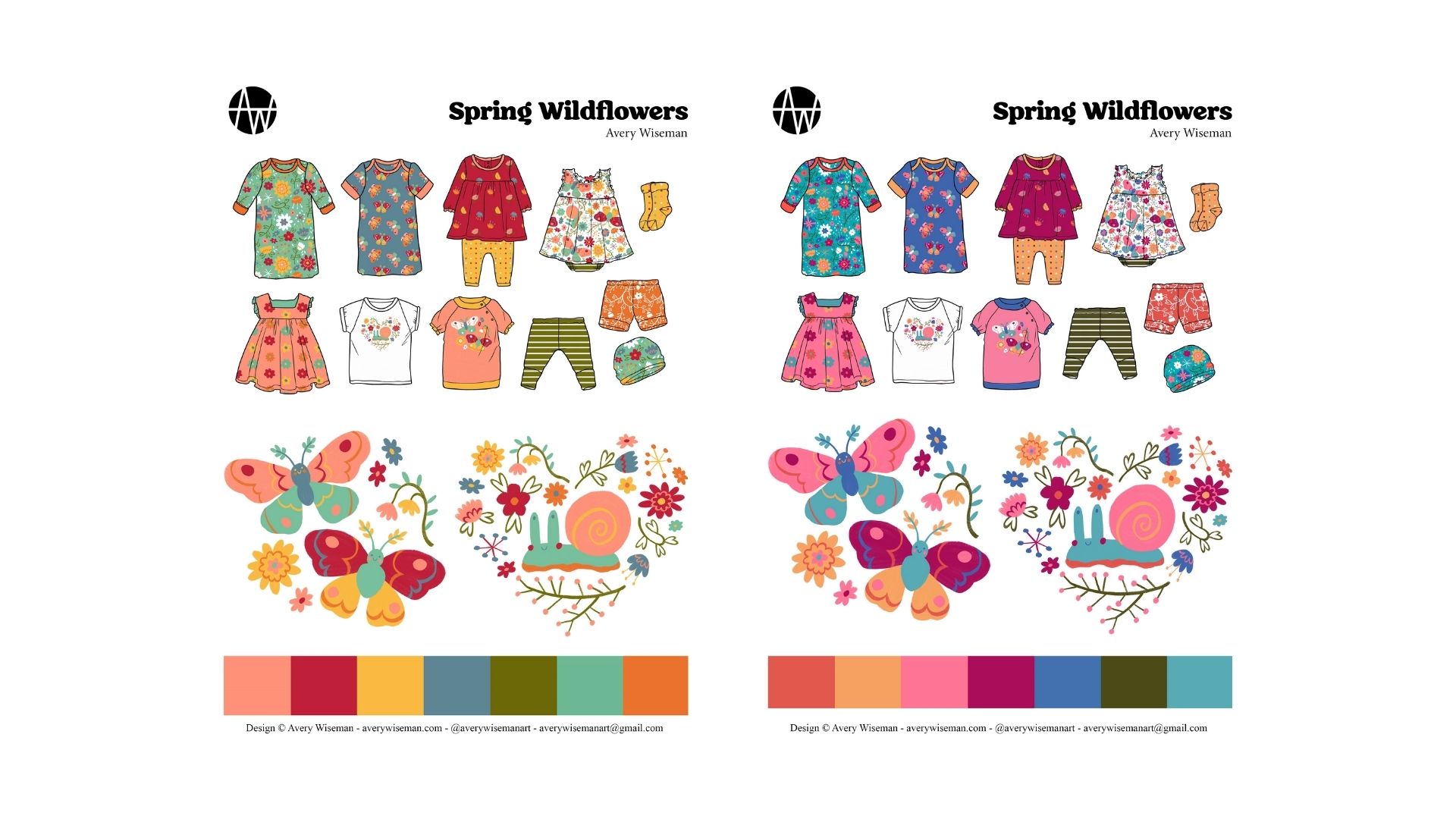 Spring Wildflowers Pattern
