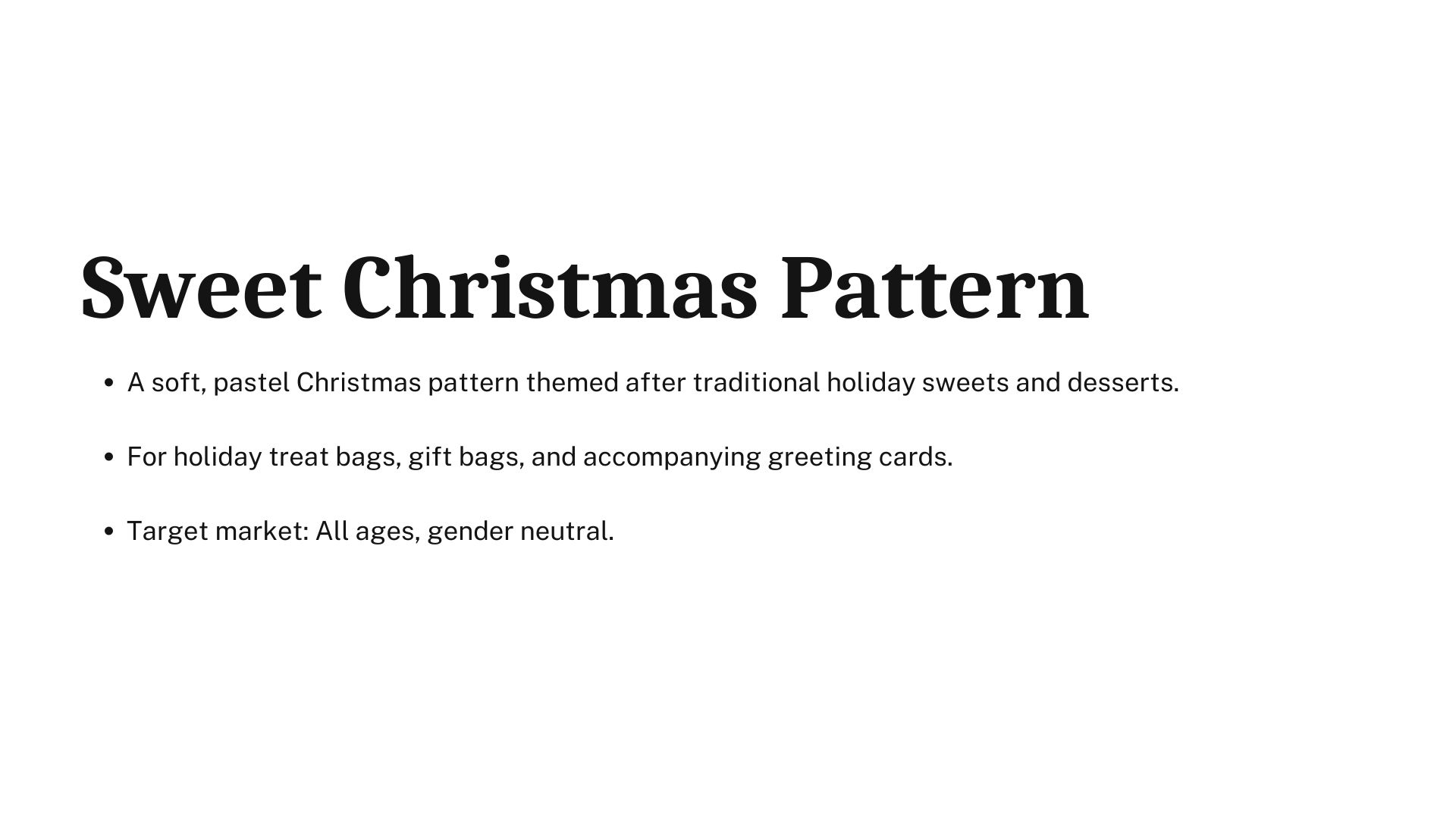 Sweet Christmas Pattern