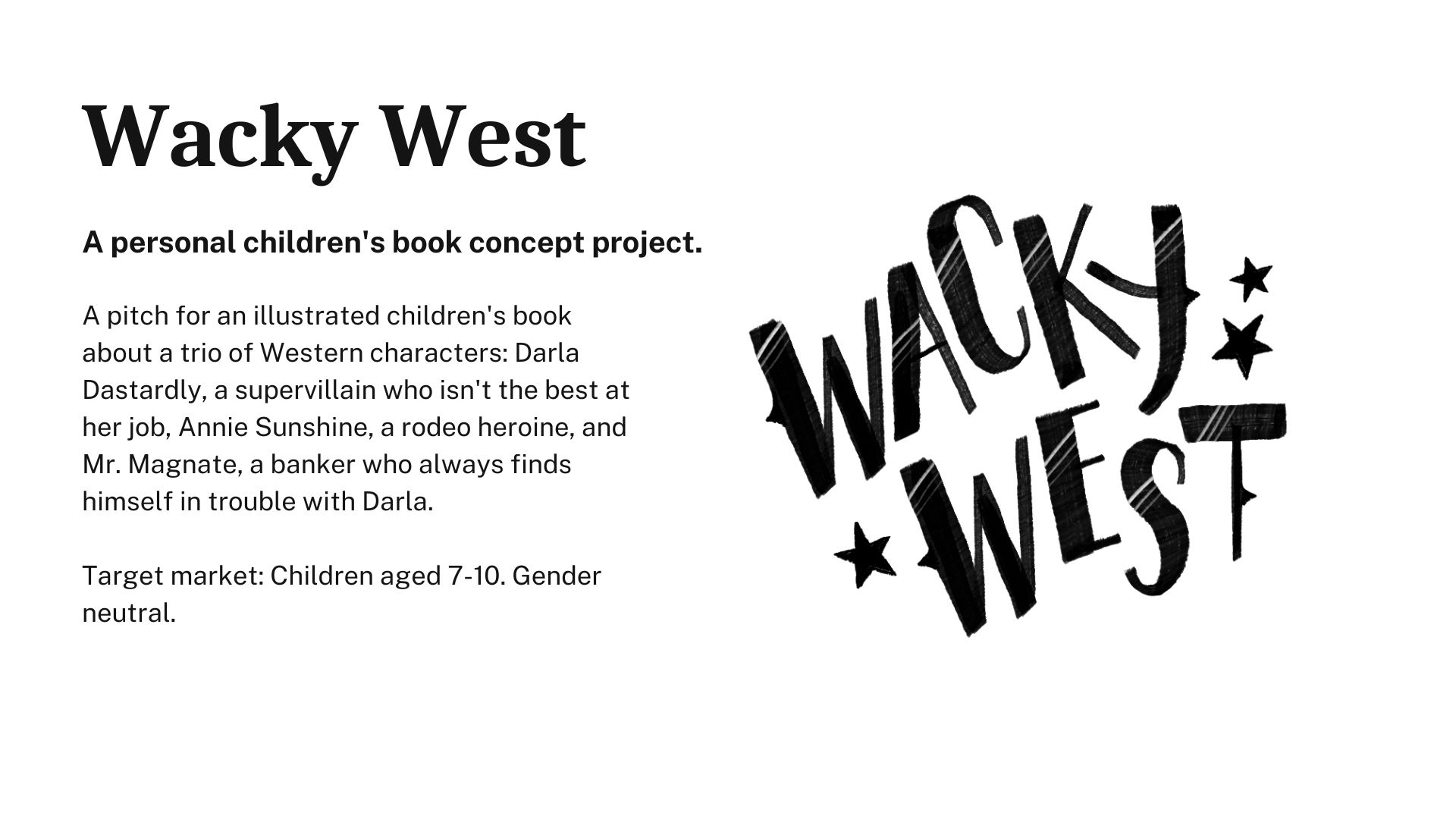 Wacky West Book Illustration