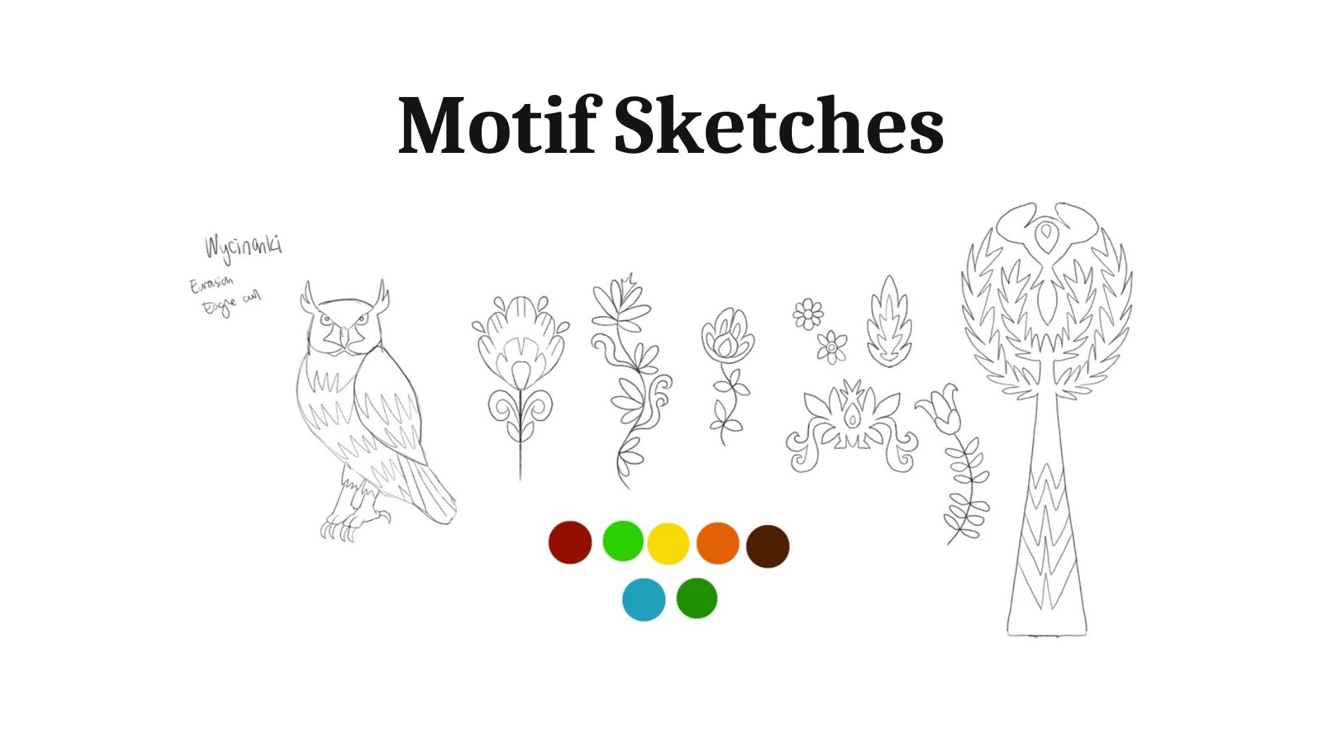 Wycinanki Owls Pattern