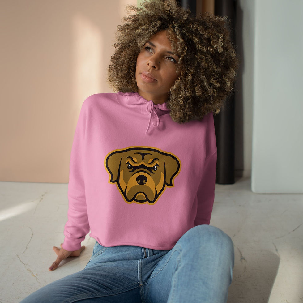 Thumbnail: Dog Icon Crop Hoodie